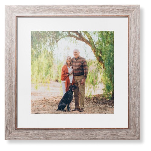 Landscape Photo Gallery Framed Print, Rustic, Modern, White, White, Single piece, 12x12, Multicolor, multi