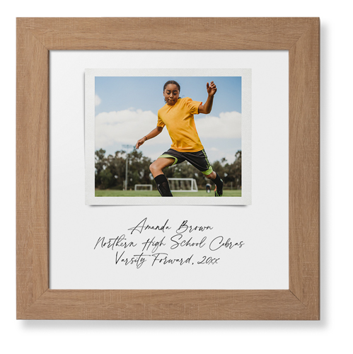 Sentimental Note Framed Print, Natural, Contemporary, None, None, Single piece, 12x12, White