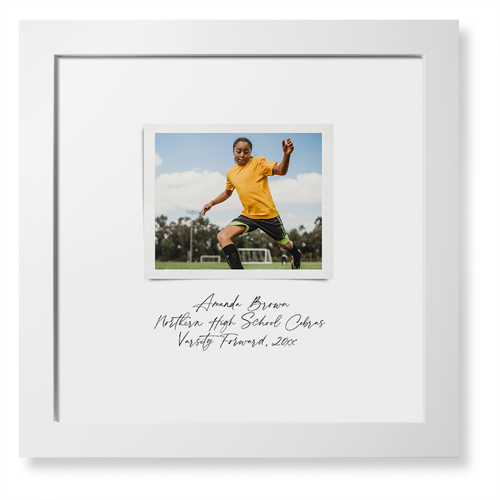 Sentimental Note Framed Print, White, Contemporary, White, White, Single piece, 12x12, White, white