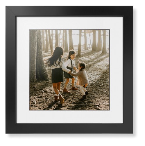 Photo Gallery Framed Print, Black, Contemporary, Black, White, Single piece, 12x12, Multicolor, multi