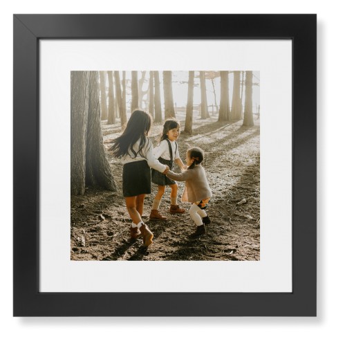 Photo Gallery Framed Print, Black, Contemporary, White, White, Single piece, 12x12, Multicolor, multi