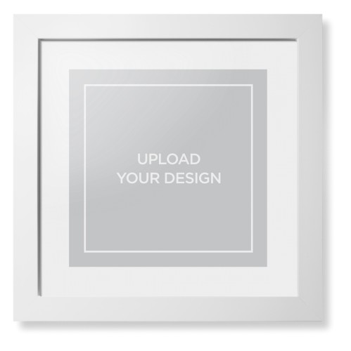 Upload Your Own Design Framed Print, White, Contemporary, None, White, Single piece, 12x12, Multicolor, multi