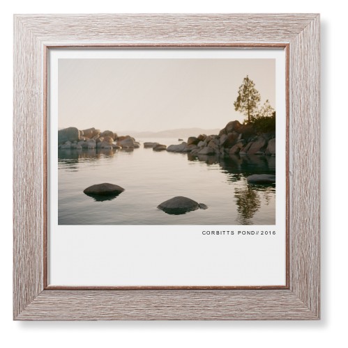 Modern Gallery Framed Print, Rustic, Modern, None, None, Single piece, 12x12, White