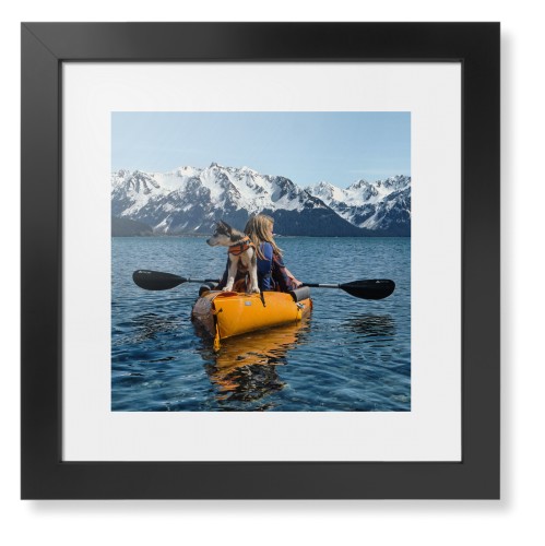 Photo Gallery Landscape Framed Print, Black, Contemporary, None, White, Single piece, 12x12, Multicolor, multi