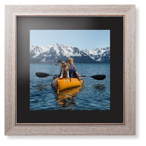 Photo Gallery Landscape Framed Print, Rustic, Modern, Black, Black, Single piece, 12x12, Multicolor