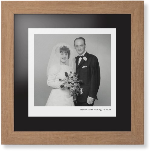 Modern Gallery of One Portrait Framed Print, Natural, Contemporary, None, Black, Single piece, 12x12, Multicolor, multi