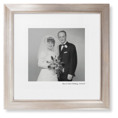 Modern Gallery of One Portrait Framed Print, Metallic, Modern, None, White, Single piece, 12x12, Multicolor, multi