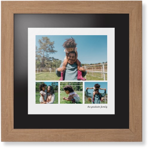 Modern Hero Gallery Of Four Portrait Framed Print, Natural, Contemporary, None, Black, Single piece, 12x12, Multicolor, multi