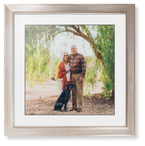 Landscape Photo Gallery Framed Print, Metallic, Modern, Black, White, Single piece, 16x16, Multicolor, multi