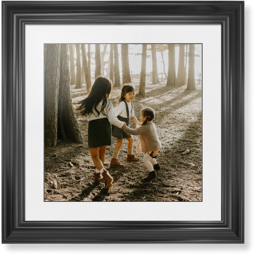 Photo Gallery Framed Print, Black, Classic, Black, White, Single piece, 16x16, Multicolor, multi