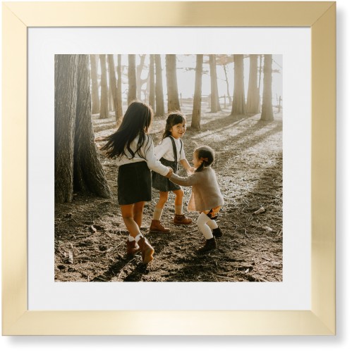 Photo Gallery Framed Print, Matte Gold, Contemporary, None, White, Single piece, 16x16, Multicolor, multi