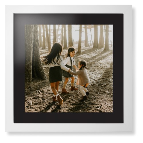Photo Gallery Framed Print, White, Contemporary, None, Black, Single piece, 16x16, Multicolor, multi