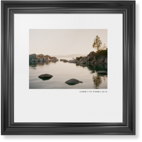 Modern Gallery Framed Print, Black, Classic, White, White, Single piece, 16x16, White, white