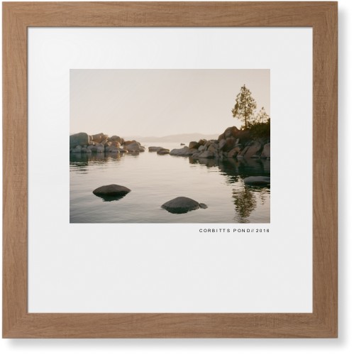 Modern Gallery Framed Print, Natural, Contemporary, White, White, Single piece, 16x16, White