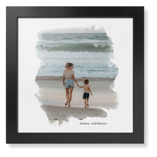 Brushed Moments Framed Print, Black, Contemporary, None, None, Single piece, 16x16, White