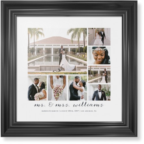 Clean Gallery Collage of Eight Framed Print, Black, Classic, None, None, Single piece, 16x16, Multicolor