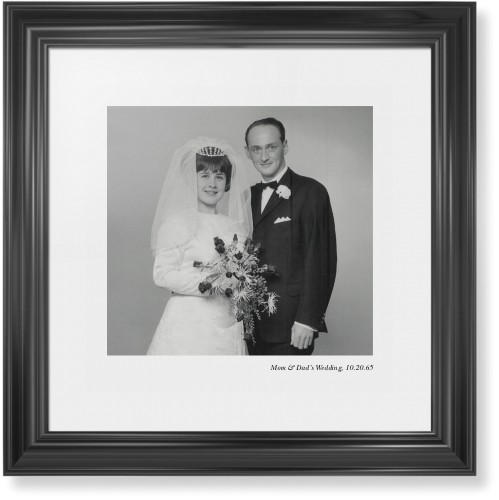 Modern Gallery of One Portrait Framed Print, Black, Classic, None, White, Single piece, 16x16, Multicolor, multi