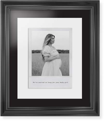 Simple Photo Frame Framed Print, Black, Classic, Black, Black, Single piece, 16x20, White