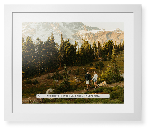 Travel Banner Framed Print, White, Contemporary, White, White, Single piece, 16x20, White, white