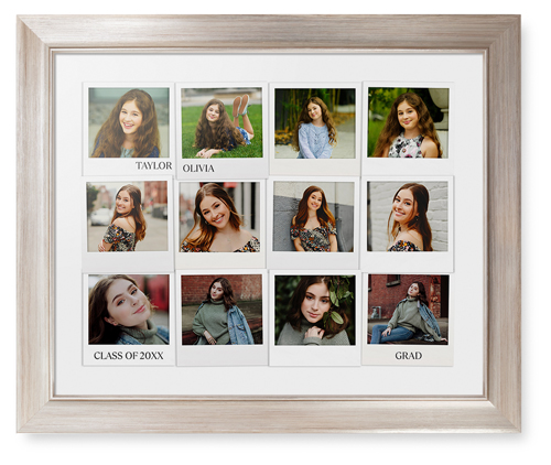 Photo Memories Framed Print, Metallic, Modern, None, None, Single piece, 16x20, White