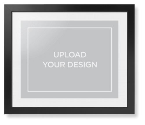 Upload Your Own Design Framed Print, Black, Contemporary, None, White, Single piece, 16x20, Multicolor, multi