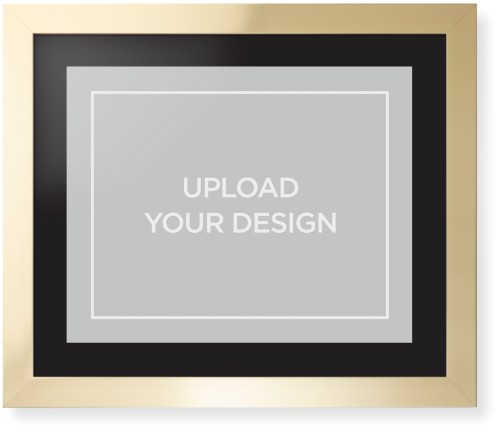 Upload Your Own Design Framed Print, Matte Gold, Contemporary, None, Black, Single piece, 16x20, Multicolor