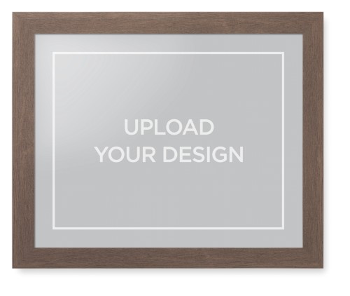 Upload Your Own Design Framed Print, Walnut, Contemporary, None, None, Single piece, 16x20, Multicolor