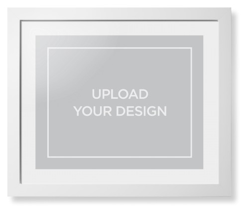 Upload Your Own Design Framed Print, White, Contemporary, None, White, Single piece, 16x20, Multicolor, multi