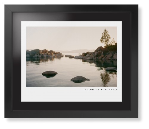 Modern Gallery Framed Print, Black, Contemporary, White, Black, Single piece, 16x20, White, white