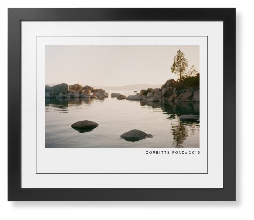 Modern Gallery Framed Print, Black, Contemporary, Black, White, Single piece, 16x20, White