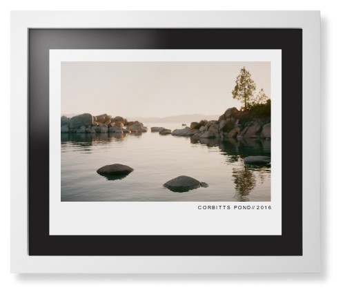 Modern Gallery Framed Print, White, Contemporary, Black, Black, Single piece, 16x20, White