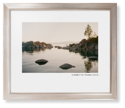 Modern Gallery Framed Print, Metallic, Modern, None, White, Single piece, 16x20, White