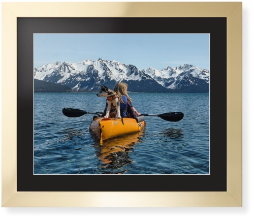 Photo Gallery Landscape Framed Print, Matte Gold, Contemporary, White, Black, Single piece, 16x20, Multicolor, multi