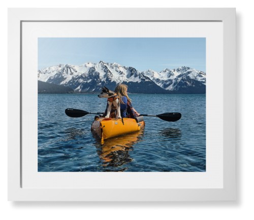 Photo Gallery Landscape Framed Print, White, Contemporary, None, White, Single piece, 16x20, Multicolor