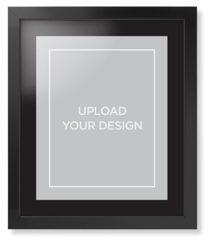 Upload Your Own Design Portrait Framed Print, Black, Contemporary, None, Black, Single piece, 16x20, Multicolor, multi