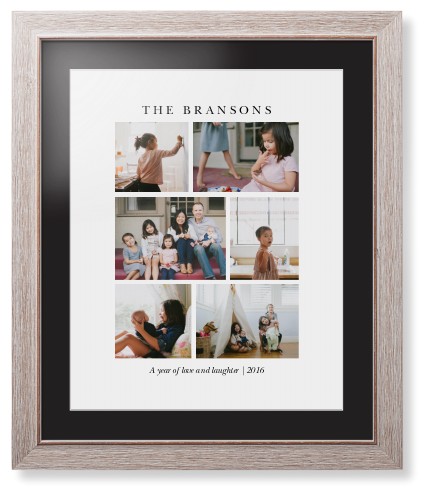 Gallery Montage of Memories Framed Print, Rustic, Modern, White, Black, Single piece, 16x20, White