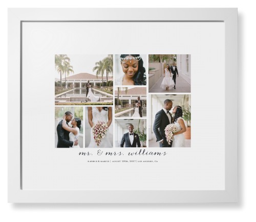 Clean Gallery Collage of Eight Framed Print, White, Contemporary, White, White, Single piece, 16x20, Multicolor, multi