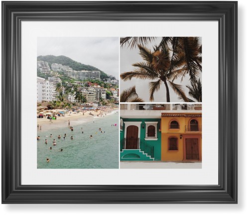 Gallery of Three Framed Print, Black, Classic, None, White, Single piece, 16x20, Multicolor