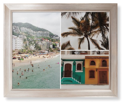 Gallery of Three Framed Print, Metallic, Modern, None, None, Single piece, 16x20, Multicolor, multi