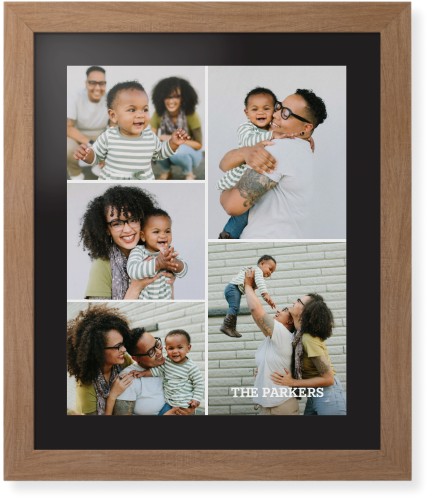 Gallery of Five Portrait Framed Print, Natural, Contemporary, None, Black, Single piece, 16x20, Multicolor, multi