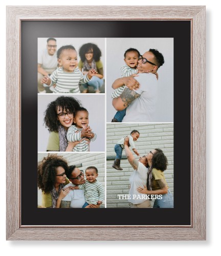 Gallery of Five Portrait Framed Print, Rustic, Modern, Black, Black, Single piece, 16x20, Multicolor, multi