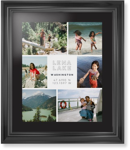 Modern Adventure Gallery Of Six Framed Print, Black, Classic, Black, Black, Single piece, 16x20, Multicolor, multi