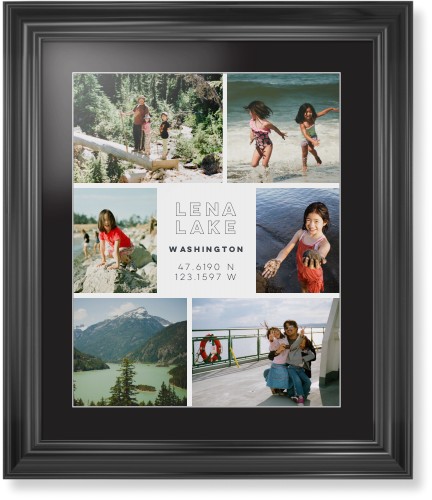 Modern Adventure Gallery Of Six Framed Print, Black, Classic, White, Black, Single piece, 16x20, Multicolor, multi