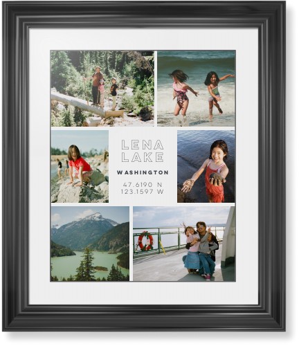 Modern Adventure Gallery Of Six Framed Print, Black, Classic, Black, White, Single piece, 16x20, Multicolor, multi