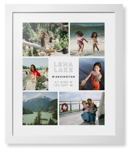 Modern Adventure Gallery Of Six Framed Print, White, Contemporary, None, White, Single piece, 16x20, Multicolor