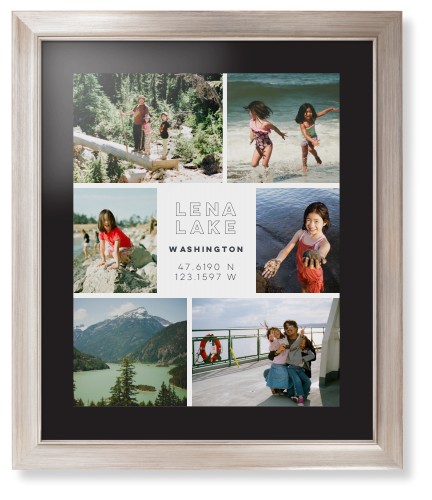 Modern Adventure Gallery Of Six Framed Print, Metallic, Modern, None, Black, Single piece, 16x20, Multicolor, multi