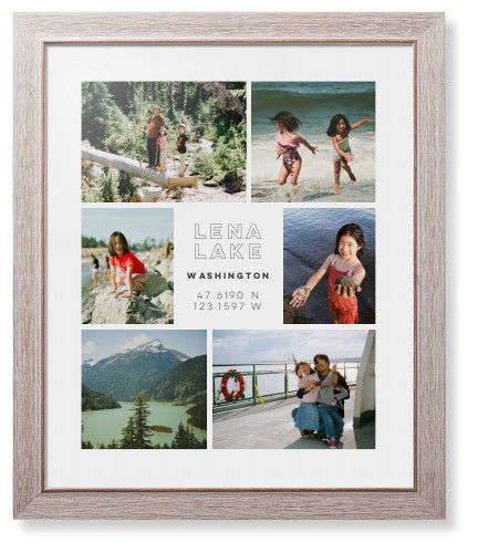 Modern Adventure Gallery Of Six Framed Print, Rustic, Modern, White, White, Single piece, 16x20, Multicolor, multi