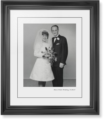 Modern Gallery of One Portrait Framed Print, Black, Classic, Black, White, Single piece, 16x20, Multicolor