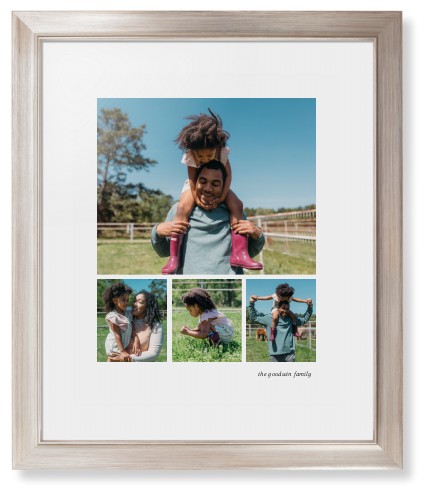 Modern Hero Gallery Of Four Portrait Framed Print, Metallic, Modern, None, White, Single piece, 16x20, Multicolor, multi