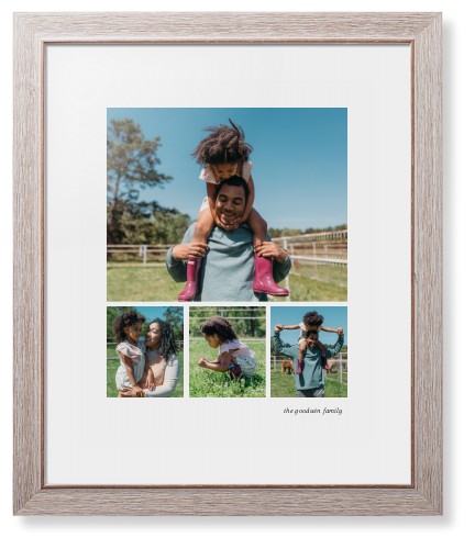 Modern Hero Gallery Of Four Portrait Framed Print, Rustic, Modern, White, White, Single piece, 16x20, Multicolor